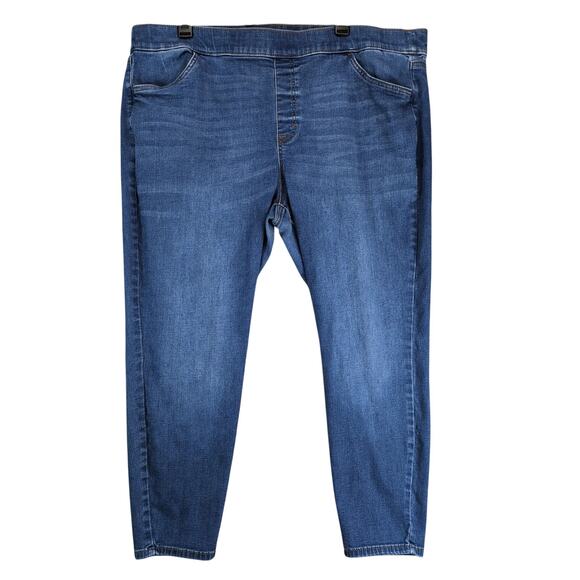 Evri Mid Rise Jegging Jeans Women's Plus 22W Short Stretch 41x25" Pull-On Casual - Picture 1 of 10